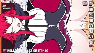 Hole House Gameplay Rias Gremory Fucked In Her Outfit Moaning Orgasm