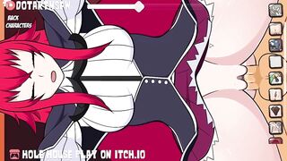Hole House Gameplay Rias Gremory Fucked In Her Outfit Moaning Orgasm
