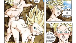 Caulifla fucks Trunks' huge cock until he cums part 2 - Dragon Ball Super