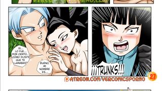 Caulifla fucks Trunks' huge cock until he cums part 2 - Dragon Ball Super