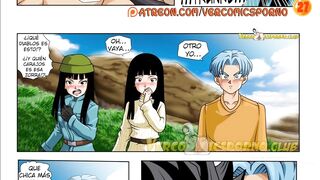Caulifla fucks Trunks' huge cock until he cums part 2 - Dragon Ball Super