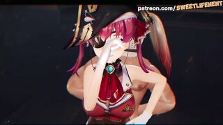 Houshou Marine Virtual YouTuber In Sensual Dance!
