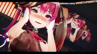 Houshou Marine Virtual YouTuber In Sensual Dance!