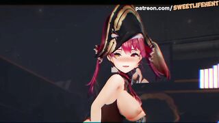 Houshou Marine Virtual YouTuber In Sensual Dance!