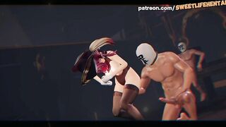 Houshou Marine Virtual YouTuber In Sensual Dance!
