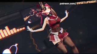 Houshou Marine Virtual YouTuber In Sensual Dance!