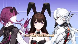 Bunny Vtuber Reacts to SeventyFive3D - Arlecchino and Kafka [Hentai]