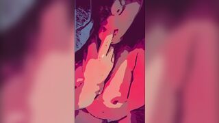 solo female as adult comic milf masturbating