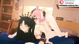 ASTOLFO HOT fUCKING ISHTAR AFTER MCDONALDS | HOT FATE HENTAI 4K 60FPS