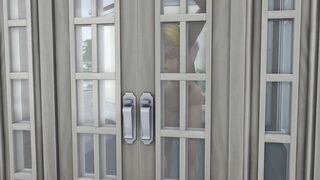 Blonde Maya Akemi with big cock fucking your ass hidden behind the door