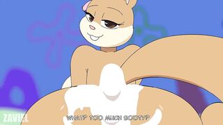 Sandy Cheeks Fucked in all Holes Cartoon Hentai