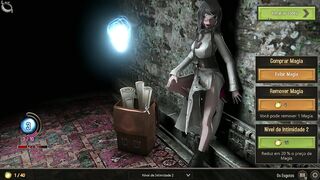 Hot girl getting fingered in the pussy by Succubus with a big ass - Last Evil [H Game] +18