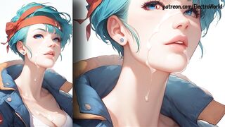 Bulma and her secret desires to swallow cum