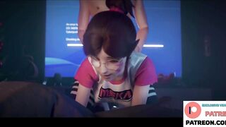 Dva Amazing Doggy Style Fucking On Christmas And Creampie | Overwatch Hentai 4k 60fps