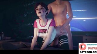 Dva Amazing Doggy Style Fucking On Christmas And Creampie | Overwatch Hentai 4k 60fps