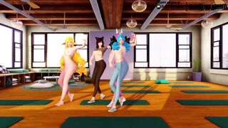 [MMD]Stellar - Marionette (Ahri/Gwen/Soraka/Xayah) [StripV1 ver.] League of Legends