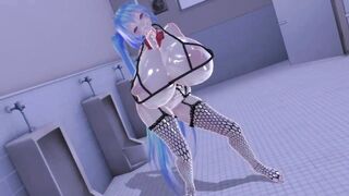 MMD R-18 Miku With Huge Breasts GENTLEMAN