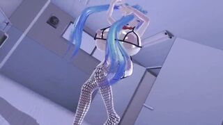 MMD R-18 Miku With Huge Breasts GENTLEMAN