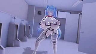 MMD R-18 Miku With Huge Breasts GENTLEMAN