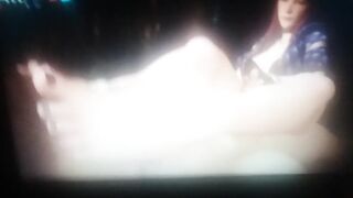 Masturbating Akali's feet (League of legends)