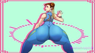 Chun-Li Twerks on Camera and On Cock