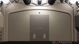 Sex male android bangs hard a hot woman in the sci-fi lab