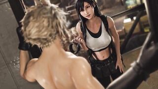 Final Fantasy - Cloud & Tifa Bondage (Animation With Sound)