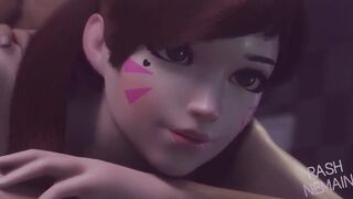 Overwatch D.Va Doggystyle Creampie 3d Hentai - by RashNemain