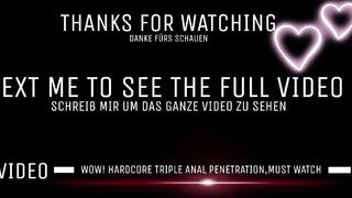 WOW! TRIPLE ANAL Penetration! Must Watch - AnalAlina2002