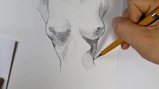 Easy drawing, body drawing
