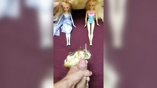 Furrygetme 3 babies dolls brought home and one gets cum