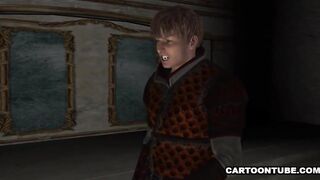 3D Brunette Gets Licked and Fucked
