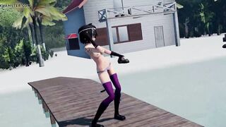 MMD Deep Blue Town Kaat