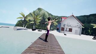 MMD Deep Blue Town Kaat