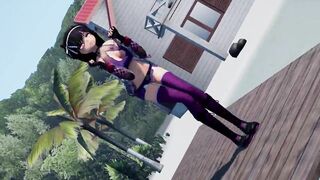MMD Deep Blue Town Kaat