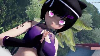 MMD Deep Blue Town Kaat
