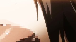 Hentai - a nice brunette girl does a great blowjob