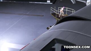 3D Emo Dyke Toys Herself and Gets Scissored