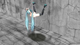 MMD Blue Hair Babe Pierced Tits Sex Toys Anal Squirt GV00186