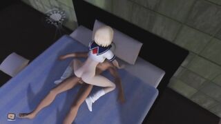 CUTE BLONDE LOVES RIDING COWGIRL & GETTING CREAMPIED!