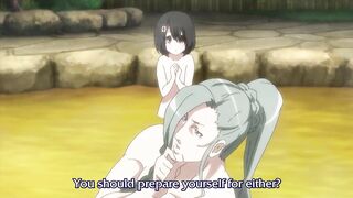 Anime tits bath scene -  Seikon no Qwaser