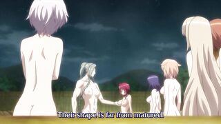 Anime tits bath scene -  Seikon no Qwaser