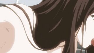 Sexy anime schoolgirl fucks under water