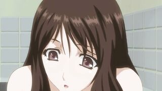 Sexy anime schoolgirl fucks under water
