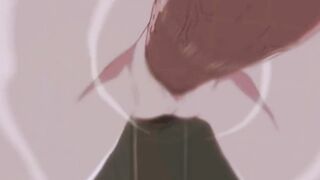Sexy anime schoolgirl fucks under water