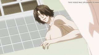 Sexy anime schoolgirl fucks under water