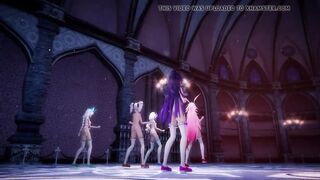 MMD girls dance