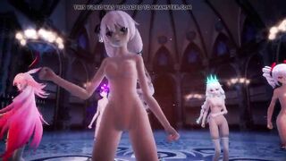 MMD girls dance