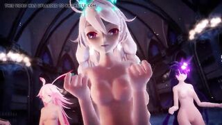 MMD girls dance