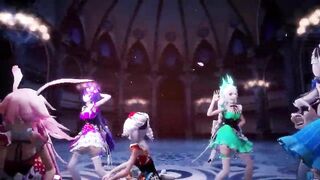 MMD girls dance